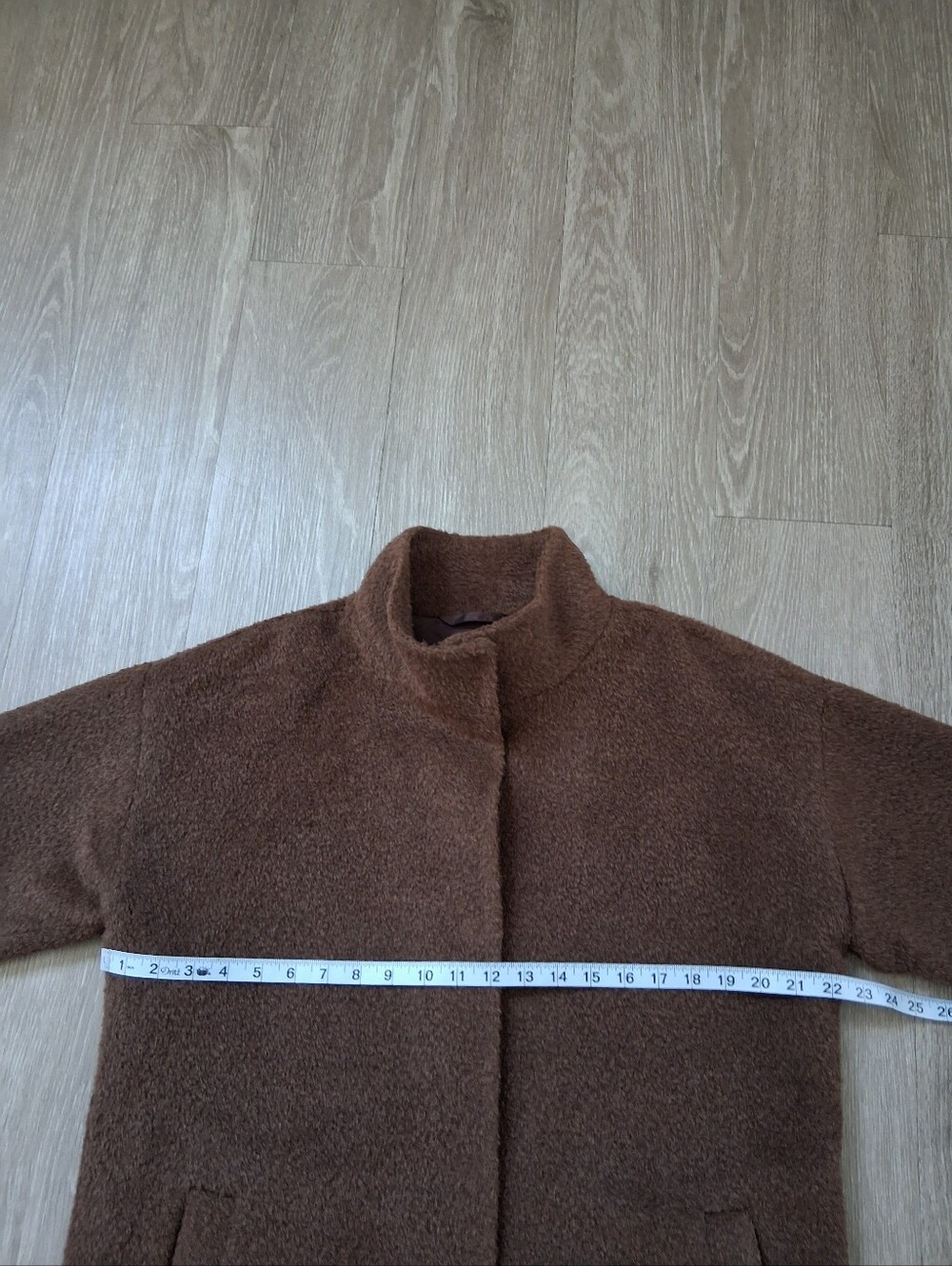 Eileen Fisher Sheared Alpaca Stand Collar Coat - Picture 13 of 16